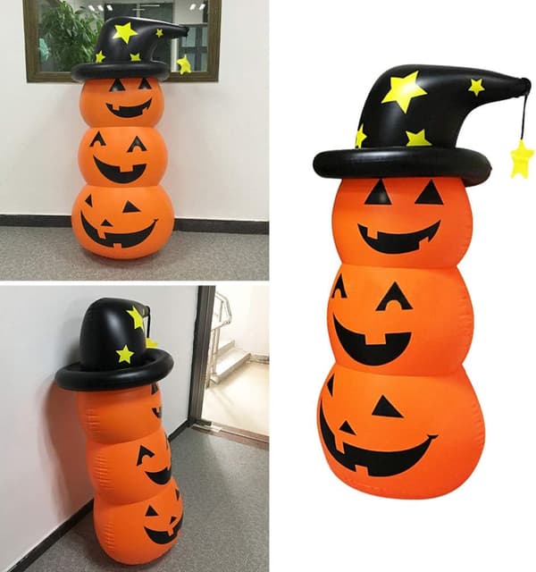 Kreativ Halloween Oppustelig Græskar Dekoration Græskar Stabel Spil