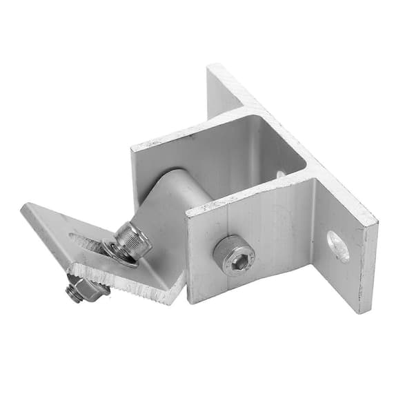 4 uppsättningar solpanelmonteringsfäste fot aluminiumlegering korrosionsskydd rostfritt solcellsfrontstöd för tak