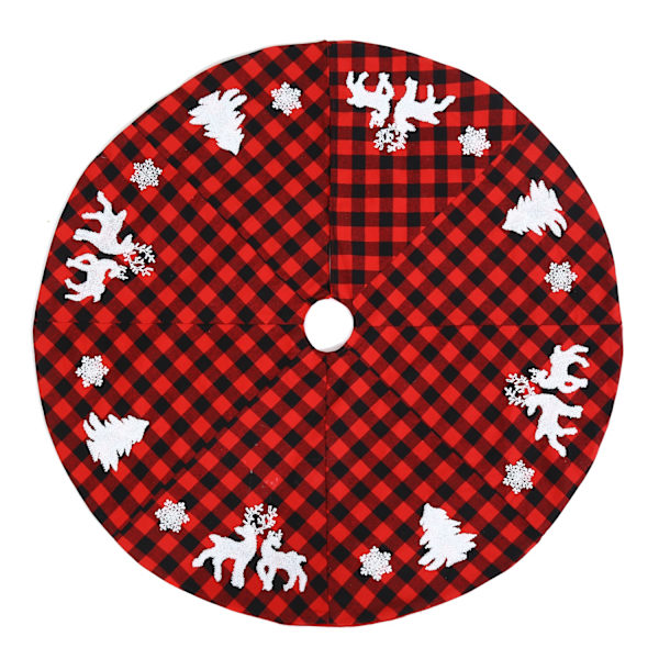 1 ensfarget juletrefot, diameter 90 cm