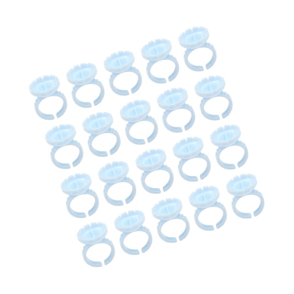 1/2/3 100x Limringar Lash Glue Cups för För Tattoo Volume Lash Blue 2.3x5.1cm 1Set