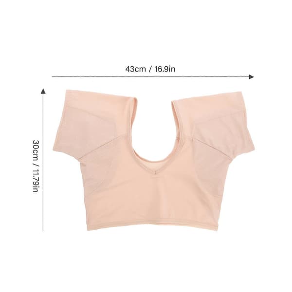 Pustende kort armhulesvettevest for kvinner (Størrelse L)
