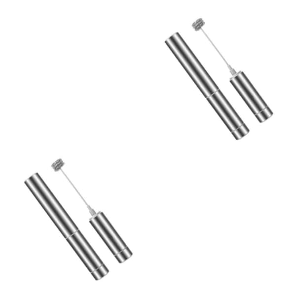 1/2/3 elektrisk mælkeskummer Håndpumpe Skummer Mesh Maker Creamer 2Set