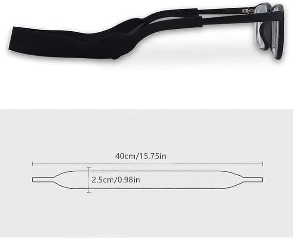 6 stk. Acsergery Brillerem Brillerem Briller Brilleholder Elastisk Sportsbånd Gave