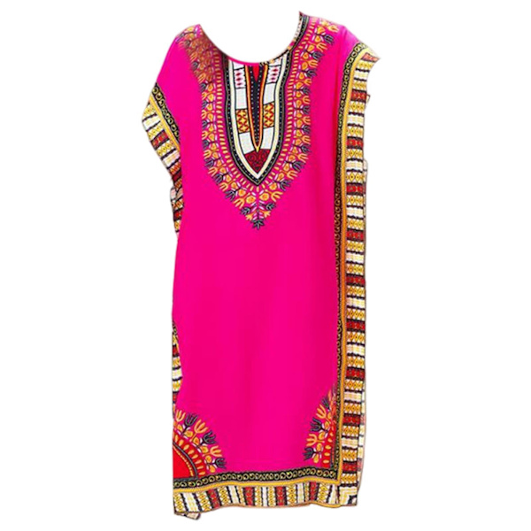 Dammode strandlovsklänning Boho Elegant etnisk klänning Rosy