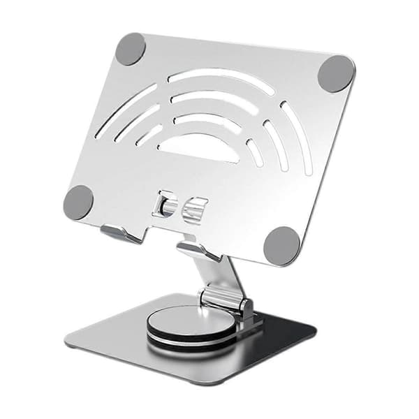 360 Roterende Tablet Stand Aluminiumlegering Kulstofstål Desktop Tablet Stand til Tablet Telefon Stand Inden for 12,9 Tommer A