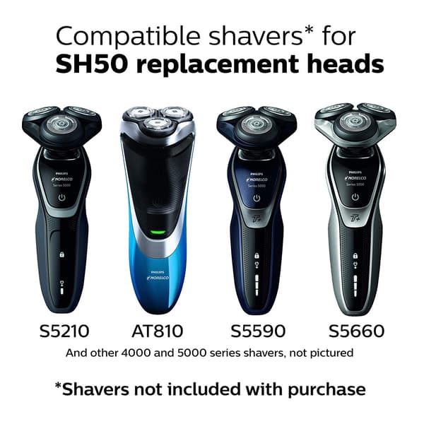 Ersättningsrakapparater för Philips Norelco SH50 Series 5000 3ST