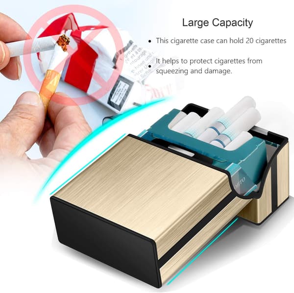 3 stk. etui til mænd cigaretæskeholder dame aluminium P