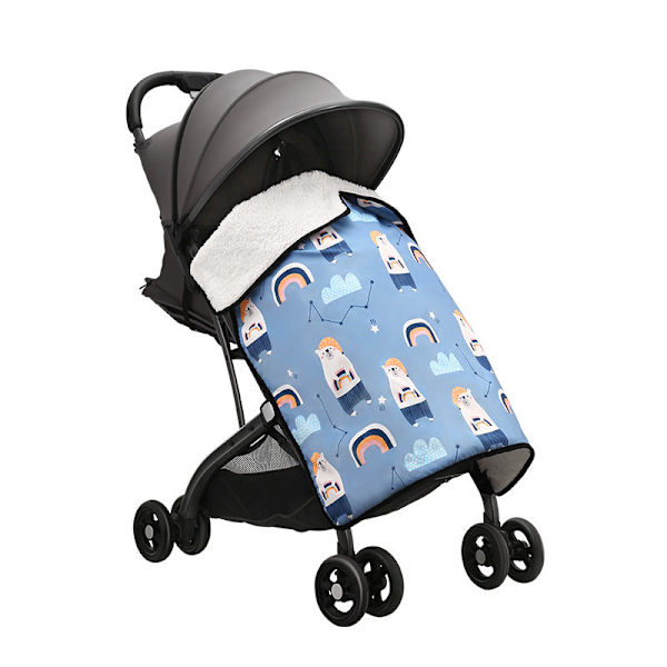 Barnevogn vindtæt tæppe Baby Vandtæt Let at holde varm Kanas White Bear 84*72cm