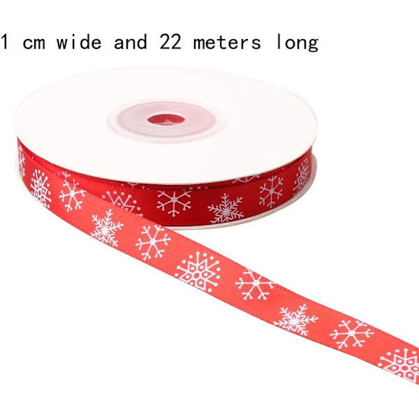 2 stycken julklappsbandsrullar (röd, grön) Sunmostar