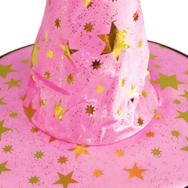 Häxhatt Halloween kostym Wicked Witch Accessoar pink