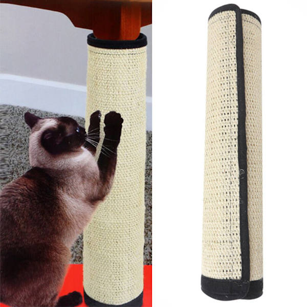 Sisal Material Cat Scratch Pad Enkel installation Slitstark Pet Scratch Matta för möbler skydd Large Size