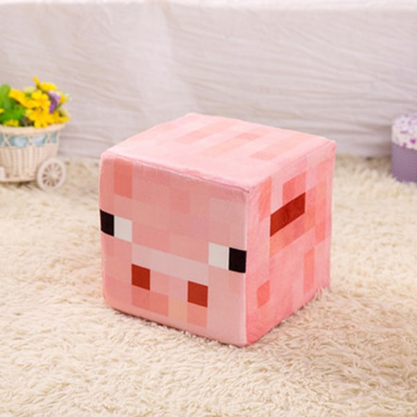 Minecraft Plysch Creeper Svart Steve Trap Box Kudde Kudde Doll Trapped Chest Block Pillow 20*20*20