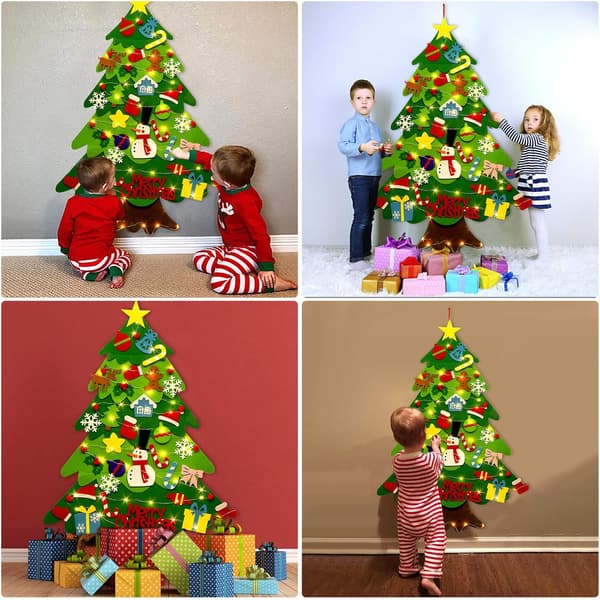 Filt julgran, DIY julgran 3.2ft DIY Christmas Kit