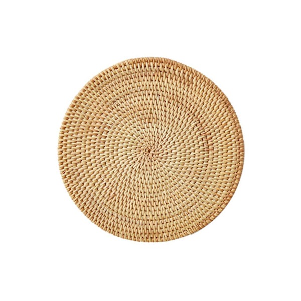 1/2/3/5 Rattan Asetusalusta Luovaan Paksuun Khaki Lehtimuotoon Light Brown 20x2cm 1Set