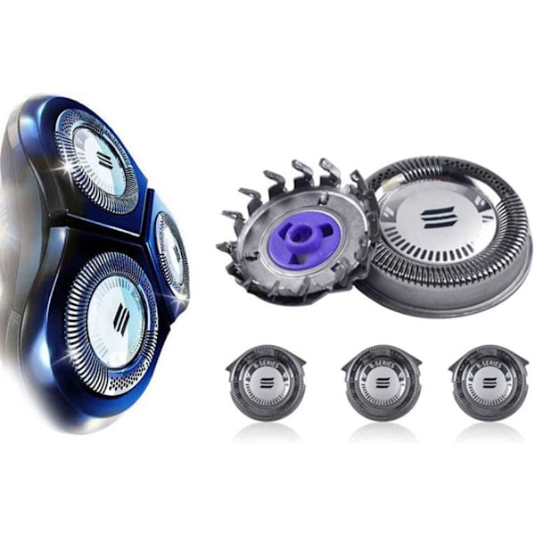 Set med 3 ersättningshuvuden för HQ8/HQ8894/HQ7160 Silver Shaver Co