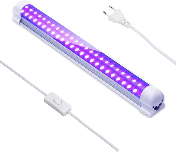 Eleganted 395nm 10W LED-putkimusta valo, 48 LEDiä UV-valopalkki