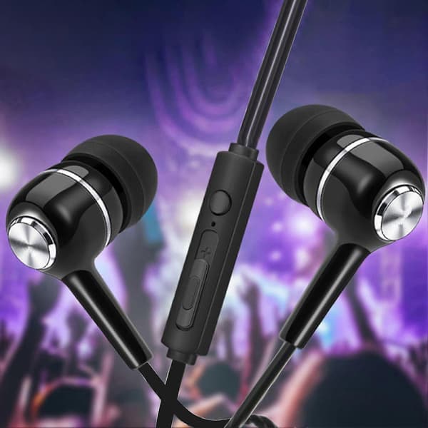 Trådbundna mikrofonhörlurar Tung bas In-ear Universell mobiltelefon Spelöronpropp