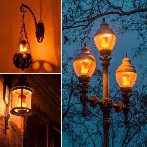 3 modeller LED Flicker Flame Lamp Bulb Fire Effect Juldekor