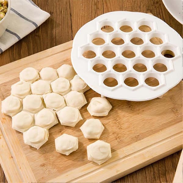 19 hull Ravioli Dumpling Maker Mold Deigpresse Kutter Kjøkkenredskap