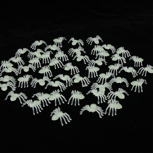 Halloween dekorative edderkopper Plast falske edderkopp leker Nyhet FA black 4.5*3cm