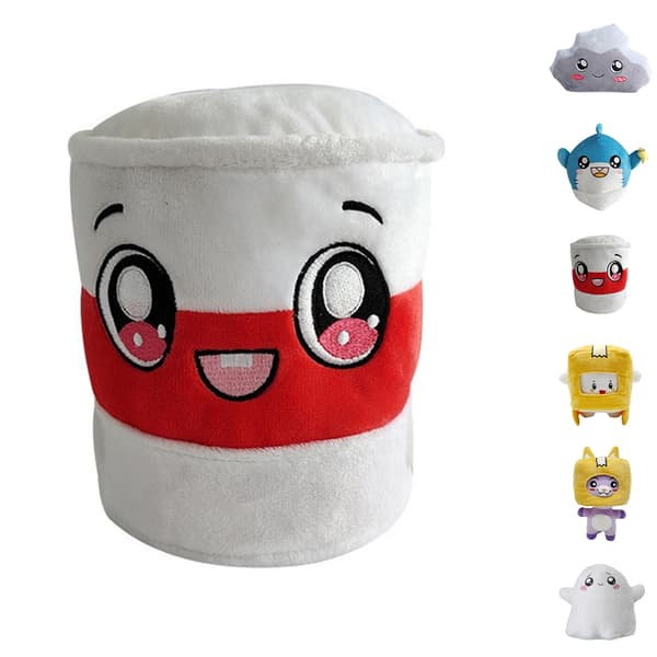 Lankybox BOXY/FOXY Plysch fylld leksak Kid Doll Game Figur Present W shark Tree barrel