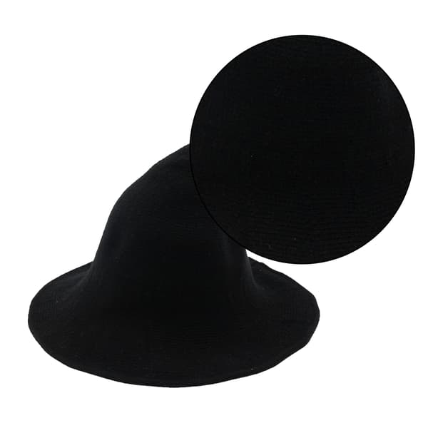 Kvinnor Häxhatt för Halloween Ull Hattar Bred brätte Spire Stickad style 4 M