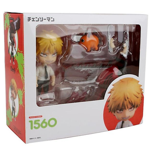 Chainsaw Man Anime Figur 1560# Power 1580# 10cm Q Verision Model Bevægelig Action Figur Legetøj Denji