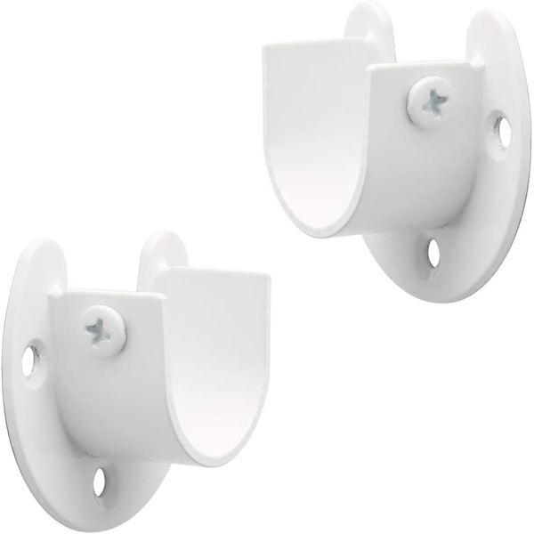 Gardinstångsfäste U-formade uttag Garderob Rod End Hanger Rod