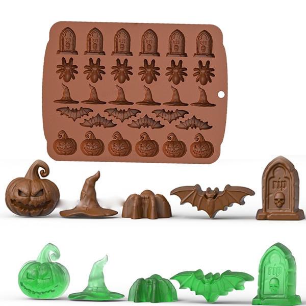 Halloween molds Molds med spöke brown