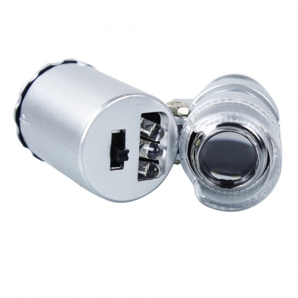 Mikroskoper Mini LED-mikroskoper 60X - leseforstørrelsesglass 2 stk.