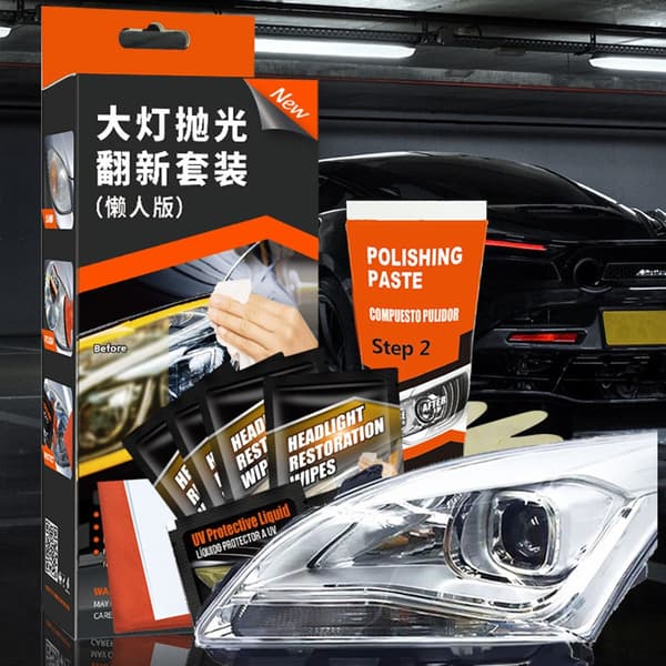 Reparationssæt til bilforlygter DIY Light Repair Kit Gendan oxidation null - Wipes