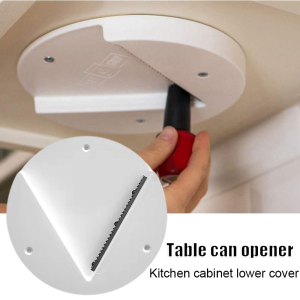 Dåseåbner Cap Under skabslågåbner Køkkenredskab 2pcs