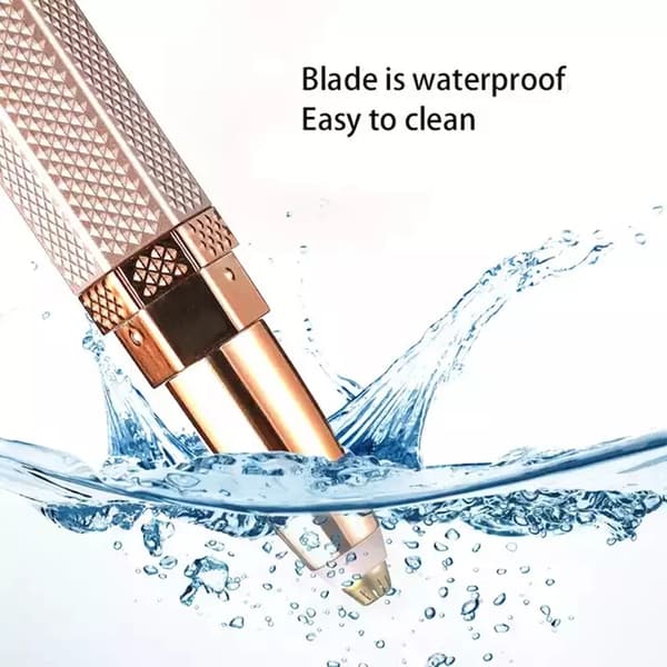 Kvinnor 4 i 1 ansiktshår Remove Razor Shaver Nose Eyebrow Trimmer Trichome