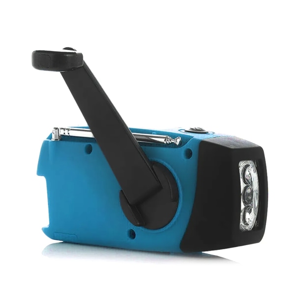 Emergency Solar Håndsveiv 1200mAh AM FM NOAA Værradio LED-lys USB-lader utendørs