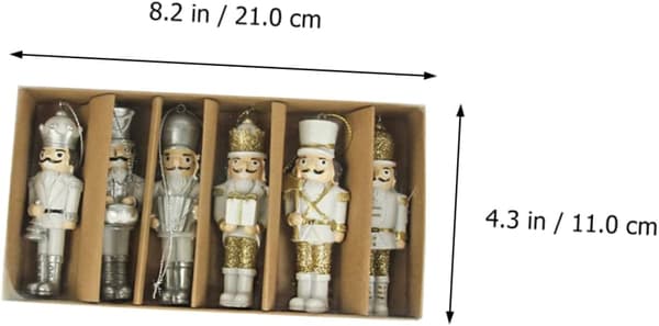 18 stk Jul Nøtteknekker Norse Decor Juledekorasjoner