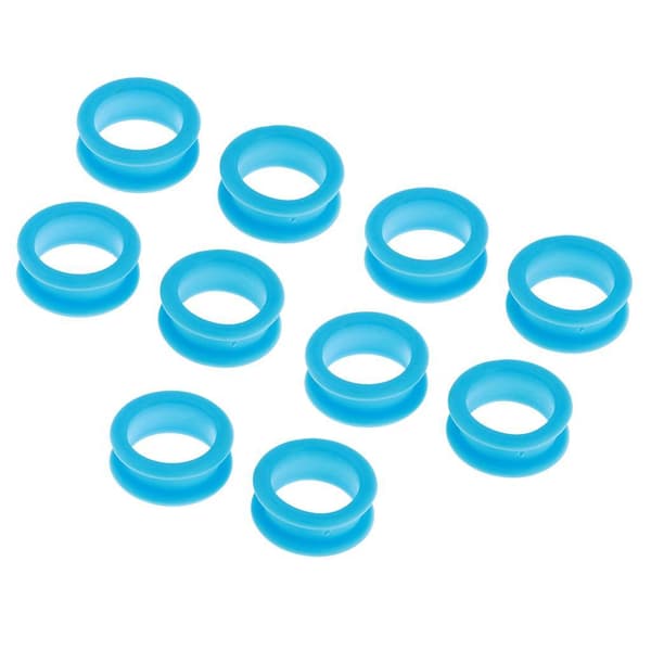 1/2/3/5 10x Barber Frisør Saks Fingerring Light Blue 10 pcs 5PCS