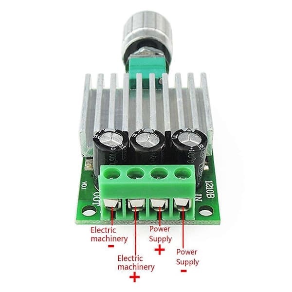 12V 24V 10A PWM DC Motor Hastighedsregulator Dæmper Kontrolkontakt