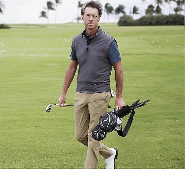 Mini Letvægts Bærbar Rejse Trænings Golf Skuldertaske til 3-6 Køller Sort