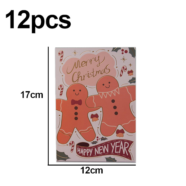 Christmas Eske gratulasjonskort Multi-Pack Sett，Vinter style 4