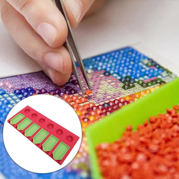 1 sæt diamantbakker Diamantbilledbakker Diamantbakke Organizer Opbevaringsstativ