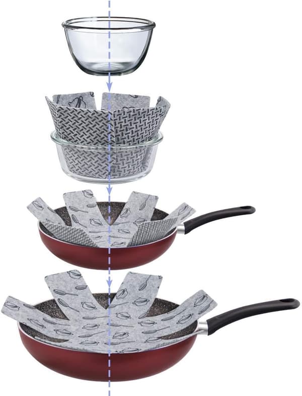 Patojen ja pannujen suojat, 15 kappaletta (3 kokoa)