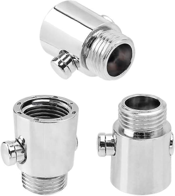 3 stk. badeværelse vandstopventil, bruseafspærringsventiler brusehoved G1/2 ABS One Touch Switch Indstilling Vandbesparende til brusehoved