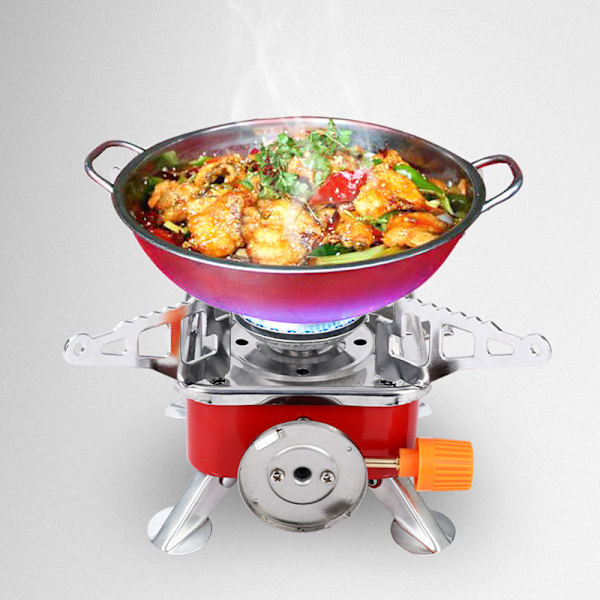 Mini-grill utendørs portabel sammenleggbar liten firkantet komfyr Camping Gasskomfyr Sikker og holdbar Small Square Furnace