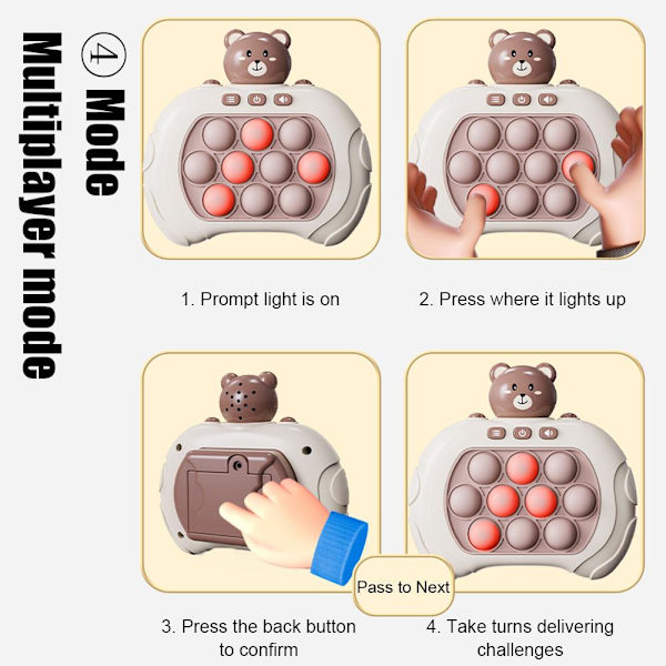 Pop It Game Machine Press Pioneer Puzzle Decompression Toy For K Astronaut onesize
