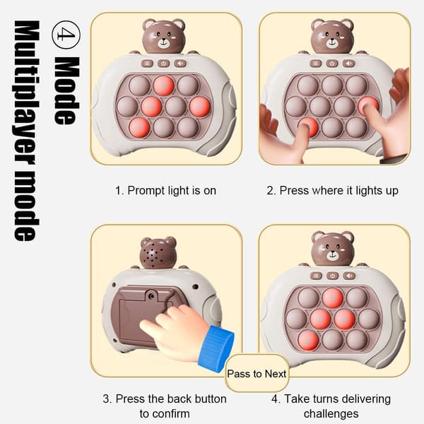 Pop It -pelikone Press Pioneer -palapeli dekompressiolelu K:lle bear onesize