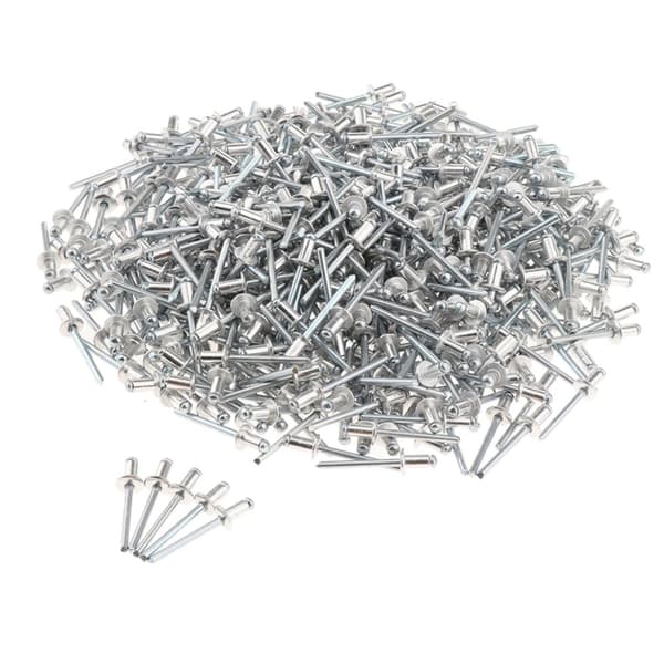 1000-PAKK KUPPELHODE POP RUSTFRITT STÅL ÅPNE NAGLER 2,4 mm 2,4x12 mm