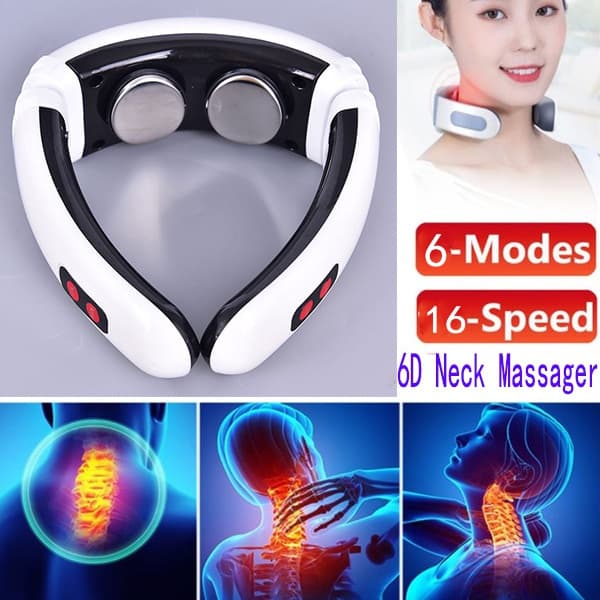 EMS 6 Frekvenser 16 Styrkelägen Neck Massager Cervical