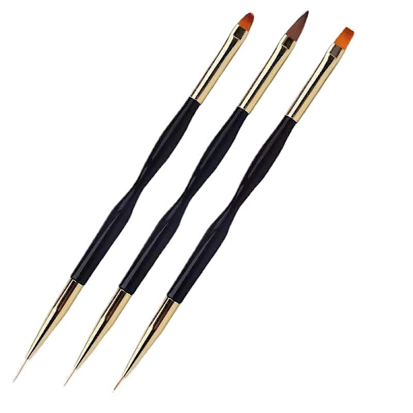 3 stk. Negle Eyeliner børste Sæt