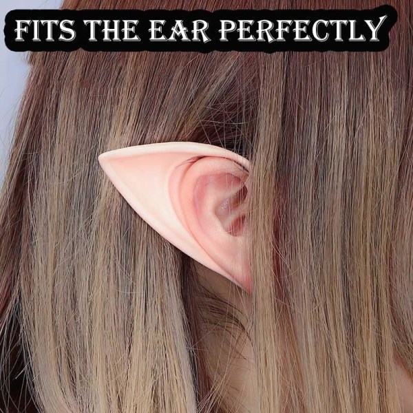 2 ParCosplay Fairy Pixie Elf Ears Accessoarer Halloween Party Anime