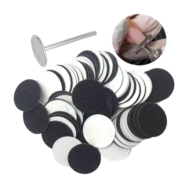 1/2/3/5 Erstatningsputer for elektrisk fotfil Effektiv og 5mm 80Grit 100 pcs 1 Pc